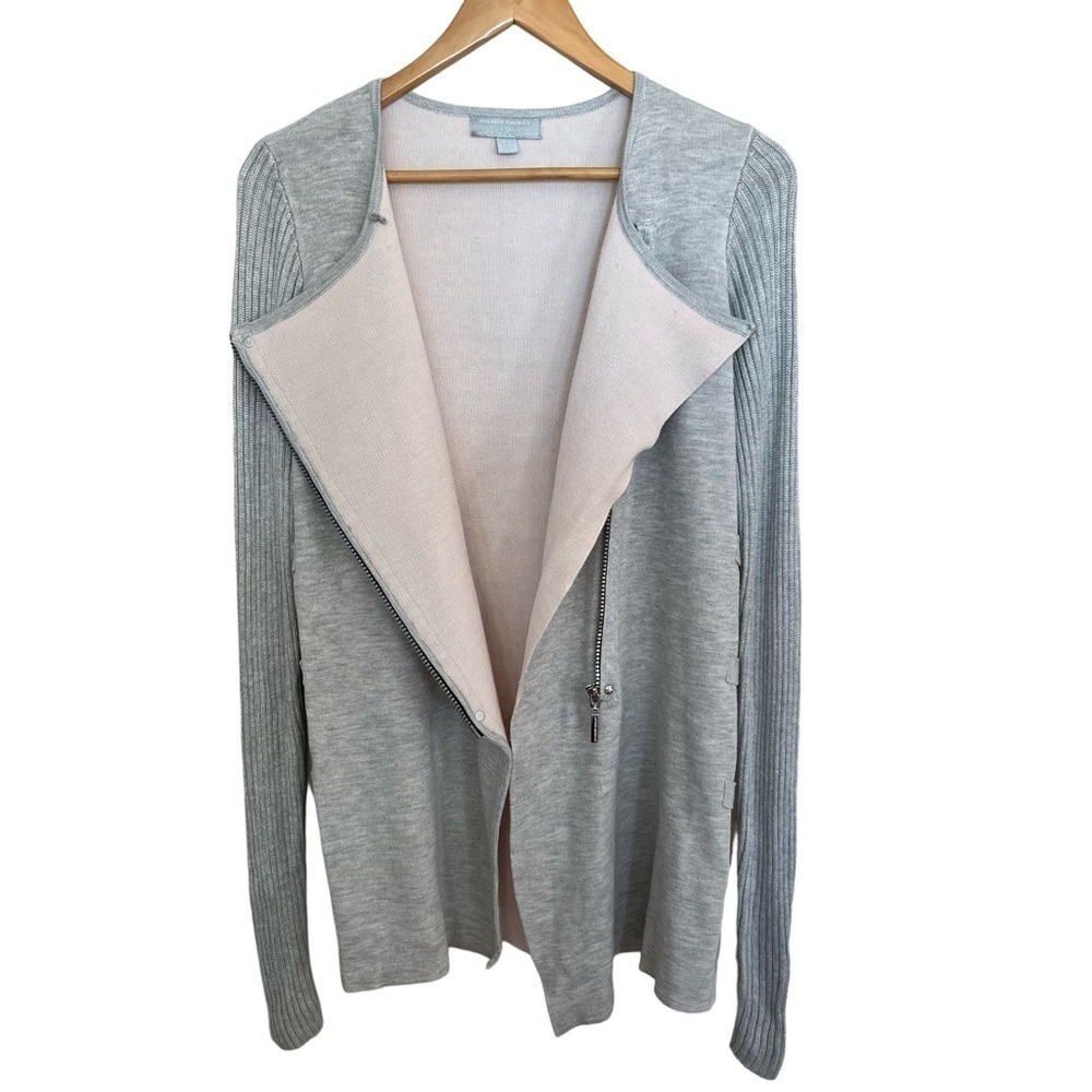 Hilary Radley for Katherine Barclay Long Sleeve Zip Up Sweater